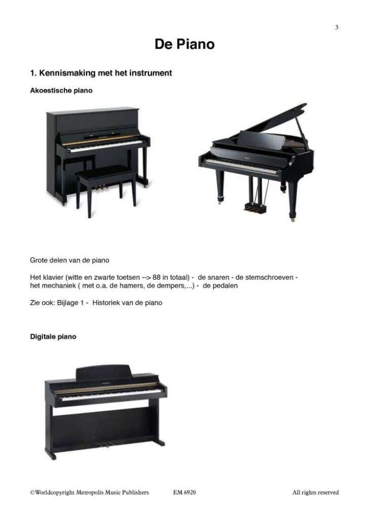 Initiatiecursus Piano Volwassenen